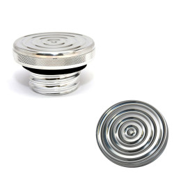 PartzBiz HD SD-GC-HD-BE-BR-RH - Speed Dealer Customs Gas Cap Bullseye Series for Harley Davidson