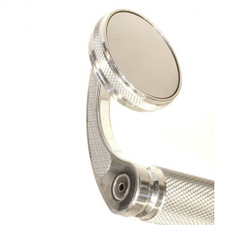 PartzBiz HD SD-MR-BE-CRM - Speed Dealer Customs Cafe Style Bar End Mirror