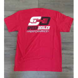 PartzBiz HD SD-TS-SDP-RD-SM - Speed Dealer Performance Red T-Shirt
