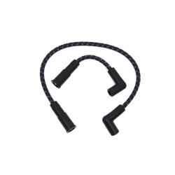 PartzBiz HD 32-7354 - Sumax Black & Blue Cloth Spark Plug Ignition Wire Set 99-17 Harley Softail Dyna PartzBiz HD 32-7354 - Sumax Black & Blue Cloth Spark Plug Ignition Wire Set 99-17 Harley Softail Dyna