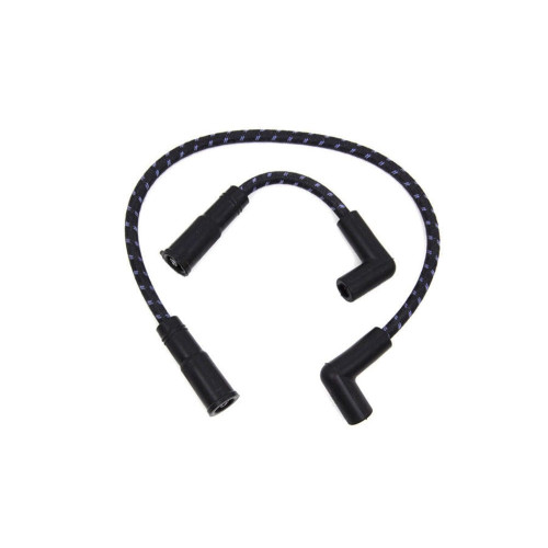 PartzBiz HD: 3453798-Sumax Black & Blue Cloth Spark Plug Ignition Wire Set 99-17 Harley Softail Dyna
