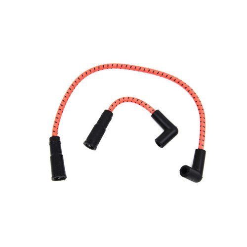 PartzBiz HD: 3459386-Sumax Orange Black Cloth Spark Plug Ignition Wire Set 99-17 Harley Softail Dyna