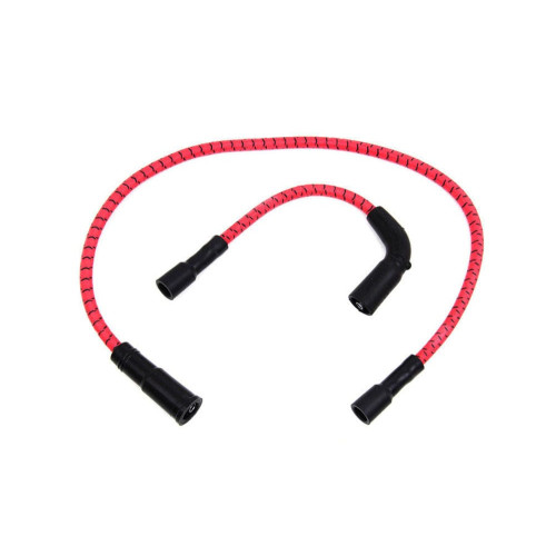 PartzBiz HD: 3459394-Sumax Red & Black Cloth Spark Plug Ignition Wire Set Harley Sportster Touring