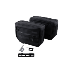 PartzBiz HD TSB-0004 - Thrashin Supply Essential Saddlebags Kit Black Nylon Pair Water Resistant Harley PartzBiz HD TSB-0004 - Thrashin Supply Essential Saddlebags Kit Black Nylon Pair Water Resistant Harley