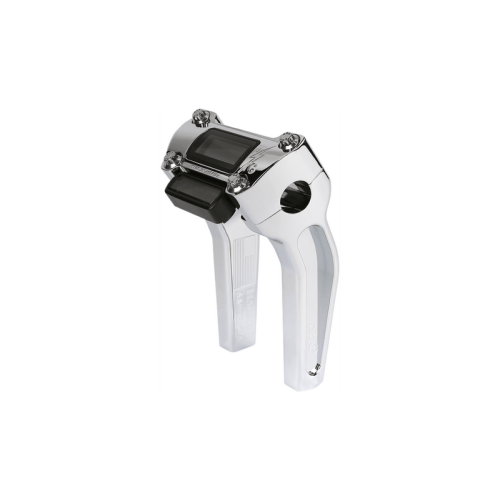 PartzBiz HD: 3492501-Thrashin’ OG Risers 6.5” Chrome Gauge Cut Pair Top Clamp 1” Harley Softail 18-21