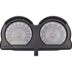 PartzBiz HD TSC-2707-1 - Thrashin Speedometer Gauge Relocation Kit Black CF Aluminum Harley FLRT 2015+ PartzBiz HD TSC-2707-1 - Thrashin Speedometer Gauge Relocation Kit Black CF Aluminum Harley FLRT 2015+