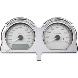 PartzBiz HD TSC-2707-3 - Thrashin Speedometer Gauge Relocation Kit Chrome CF Aluminum Harley FLRT 2015+ PartzBiz HD TSC-2707-3 - Thrashin Speedometer Gauge Relocation Kit Chrome CF Aluminum Harley FLRT 2015+