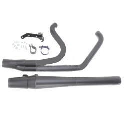 PartzBiz HD 1064SB - Black Thunderheader 2 into 1 Exhaust Pipe Long Style 2009 Harley Touring Bagger PartzBiz HD 1064SB - Black Thunderheader 2 into 1 Exhaust Pipe Long Style 2009 Harley Touring Bagger