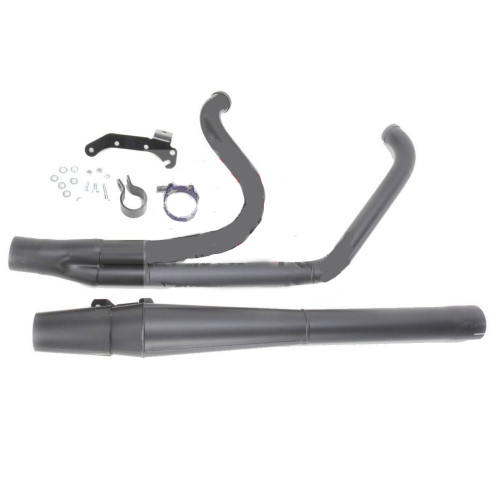 PartzBiz HD: 3444408-Black Thunderheader 2 into 1 Exhaust Pipe Long Style 2009 Harley Touring Bagger PartzBiz HD: 3444408-Black Thunderheader 2 into 1 Exhaust Pipe Long Style 2009 Harley Touring Bagger