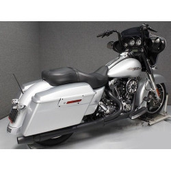 PartzBiz HD 1074SB - Thunderheader Black 2 into 1 Exhaust Header Pipe System Harley Touring 2010-2016
