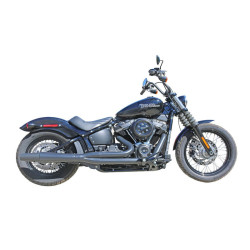 PartzBiz HD 1363XB - Thunderheader X Series Standard 2 Into 1 Black Exhaust System Harley Softail M8