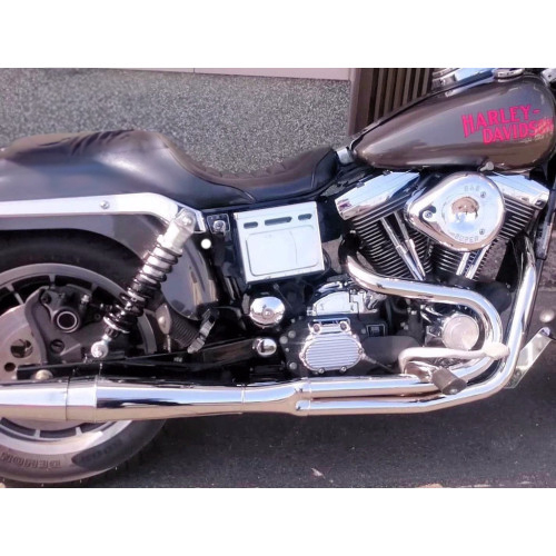 PartzBiz HD: 3446235-Chrome Thunderheader 2 into 1 2:1 Full Exhaust System Pipe 1993-1998 Harley Dyna