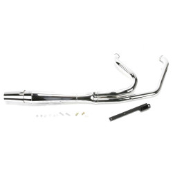 PartzBiz HD 1057 - Thunderheader Chrome 2 Into 1 2-1 Pipe 07-11 Exhaust Pipe Header Harley Softail