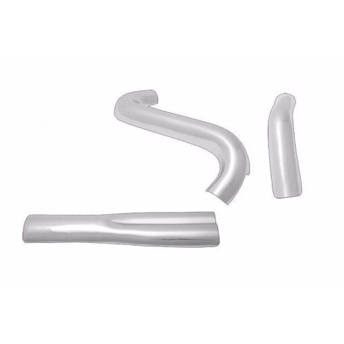 PartzBiz HD: 3448773-Chrome Thunderheader 2 into 1 2:1 Heat Shield Set 3 For Dyna FXR Exhaust Pipe PartzBiz HD: 3448773-Chrome Thunderheader 2 into 1 2:1 Heat Shield Set 3 For Dyna FXR Exhaust Pipe