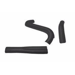 PartzBiz HD 1131B - Thunderheader 2 into 1 Pipe Black 3 Piece Heat Shield Set Shields Heatshields