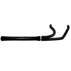 PartzBiz HD 1124B - Thunderheader 2 into 1 Pipe Black 3 Piece Heat Shield Set Shields Heatshields