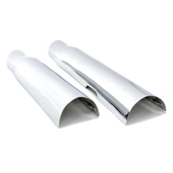 PartzBiz HD 1353 - Thunderheader Chrome Thunder Cone Exhaust Heat Shields Shield Harley Softail 18+ PartzBiz HD 1353 - Thunderheader Chrome Thunder Cone Exhaust Heat Shields Shield Harley Softail 18+