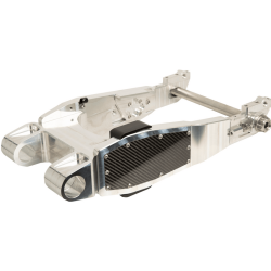 PartzBiz HD TM-3210 - Trask Assault Race Swing Arm Raw Billet Aluminium แต่ละชิ้นสำหรับ Harley Touring 02-08