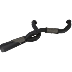 PartzBiz HD TM-5120BK - Trask Big Sexy Black 2-in-1 Performance Exhaust System Harley Touring 07-16