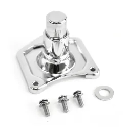 PartzBiz HD 302192 - Chrome Manual Starter เครื่องยนต์ ปุ่มสวิตช์โซลินอยด์ Harley Softail Dyna Touring