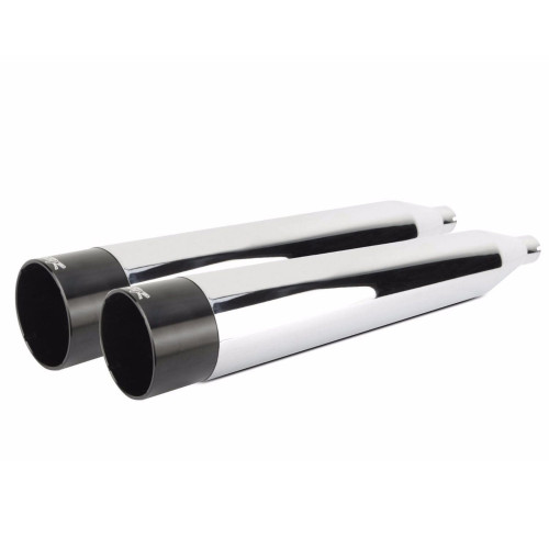 PartzBiz HD: 3459292-Two Brothers Racing Chrome Black Harley Touring Slip-On Mufflers Exhaust Pipes PartzBiz HD: 3459292-Two Brothers Racing Chrome Black Harley Touring Slip-On Mufflers Exhaust Pipes