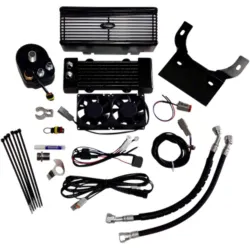 PartzBiz HD RF-1G - 3.0 Black Ultracool ชุดควบคุมพัดลมคู่ออยล์คูลเลอร์ Reefer Harley Touring PartzBiz HD RF-1G - 3.0 Black Ultracool ชุดควบคุมพัดลมคู่ออยล์คูลเลอร์ Reefer Harley Touring