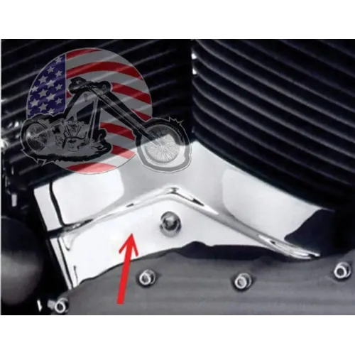 PartzBiz HD: 3445281-ฝาครอบเครื่องยนต์ Crank Case ฐานกระบอกสูบ Chrome ด้านซ้าย 2004+ Harley Sportster XL