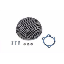 PartzBiz HD 34-0501 - เครื่องฟอกอากาศแบบตาข่ายกลม Chrome Keihin Bendix คาร์บูเรเตอร์ผีเสื้อ Harley Ironhead PartzBiz HD 34-0501 - เครื่องฟอกอากาศแบบตาข่ายกลม Chrome Keihin Bendix คาร์บูเรเตอร์ผีเสื้อ Harley Ironhead