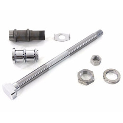 PartzBiz HD 44-0560 - ชุดเพลาล้อหลัง Chrome Square Head 36-57 Harley Flathead Knucklehead Panhead แข็ง