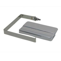 PartzBiz HD 42-5515 - ฝาครอบด้านบนแบตเตอรี่ Chrome และชุดสายรัด 1970-78 รุ่น Harley FX XLCH Kick Start PartzBiz HD 42-5515 - ฝาครอบด้านบนแบตเตอรี่ Chrome และชุดสายรัด 1970-78 รุ่น Harley FX XLCH Kick Start