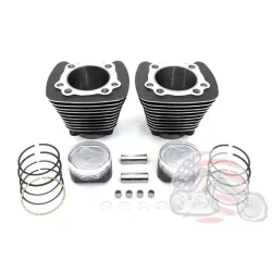 PartzBiz HD 11-1118 - 883 to 1200 Black Cylinder 9.5:1 Piston Big Bore Conversion Kit Harley Sportster PartzBiz HD 11-1118 - 883 to 1200 Black Cylinder 9.5:1 Piston Big Bore Conversion Kit Harley Sportster