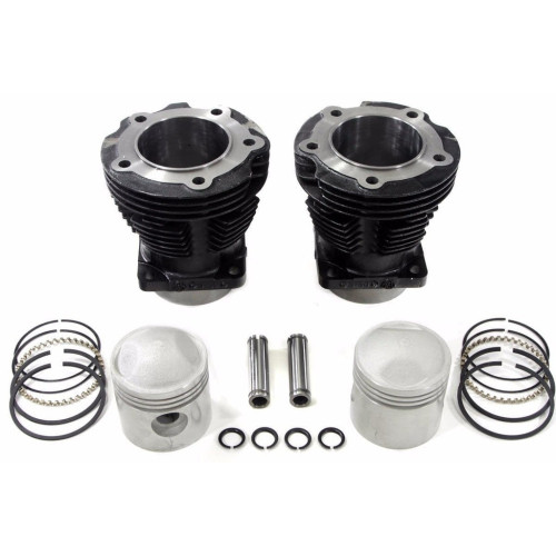PartzBiz HD: 3452841-Replica 61‚” EL Knucklehead Cylind 7.5:1 Pistons Set Black Top End Kit Harley PartzBiz HD: 3452841-Replica 61‚” EL Knucklehead Cylind 7.5:1 Pistons Set Black Top End Kit Harley