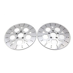 PartzBiz HD 23-0033 - 11.5” 5-Spoke Dual Disc Brake Rotor Set Pair Harley Touring Wide Glide Dyna FXR PartzBiz HD 23-0033 - 11.5” 5-Spoke Dual Disc Brake Rotor Set Pair Harley Touring Wide Glide Dyna FXR