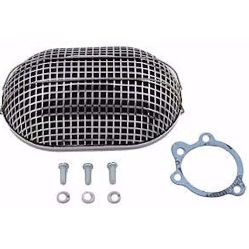 PartzBiz HD: 3446329-Chrome Turbo Mesh Air Cleaner Keihin Bendix คาร์บูเรเตอร์ผีเสื้อ Harley FL FX XL PartzBiz HD: 3446329-Chrome Turbo Mesh Air Cleaner Keihin Bendix คาร์บูเรเตอร์ผีเสื้อ Harley FL FX XL