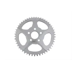 PartzBiz HD 19-0675 - 5 Spoke Flat Chrome 51 เฟืองหลังฟัน 73-99 Custom Harley Chopper Bobber