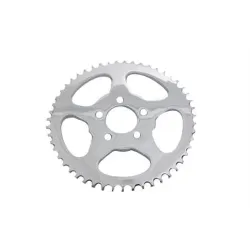 PartzBiz HD 19-0221 - Chrome Rear Chain Sprocket 51 Tooth Flat Star Design Harley 2000+ กำหนดเอง