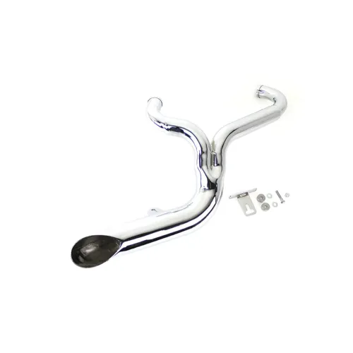 PartzBiz HD: 3478048-Chrome 2 Into 1 2:1 Lake Side Pipe ระบบท่อไอเสียกำลังสูง Harley FXD 91-05 PartzBiz HD: 3478048-Chrome 2 Into 1 2:1 Lake Side Pipe ระบบท่อไอเสียกำลังสูง Harley FXD 91-05