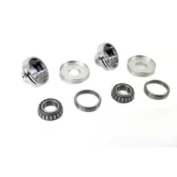 PartzBiz HD 24-1324 - ถ้วยคอคอตะเกียบโครเมียม 7/8‚” 1‚” ชุดแปลงส่วนหน้า Harley Sportster 45‚”