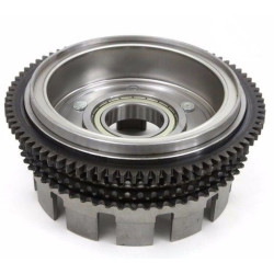 PartzBiz HD 18-8324 - 4 Speed Sportster ตะกร้าคลัทช์ ดรัมเชลล์ ฮับ เครื่องกำเนิดไฟฟ้าโรเตอร์ แม่เหล็ก 36791-84