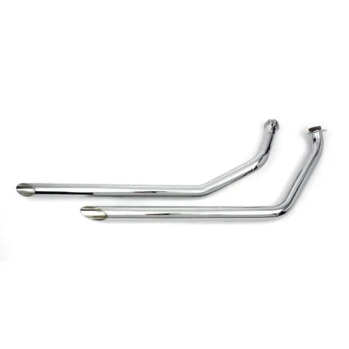 PartzBiz HD: 3446855-Chrome 1 3/4‚” Drag Pipes Slash Cut Exhaust 1970-1984 FX Shovelhead Super Glide PartzBiz HD: 3446855-Chrome 1 3/4‚” Drag Pipes Slash Cut Exhaust 1970-1984 FX Shovelhead Super Glide