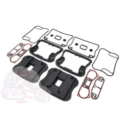PartzBiz HD 42-0363 - Flat Black Rocker Box Boxes Covers Gasket Set Kit Harley Sportster 1991-2003 XL PartzBiz HD 42-0363 - Flat Black Rocker Box Boxes Covers Gasket Set Kit Harley Sportster 1991-2003 XL