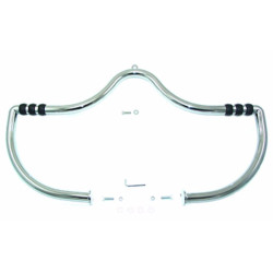 PartzBiz HD 51-2081 - Chrome Highway Bar Moustache Bar Crash Engine Guard พร้อมหมุด 1991-2017 Harley Dyna