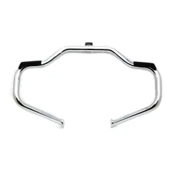 PartzBiz HD 51-0991 - Chrome Moustache Bar เครื่องยนต์ด้านหน้า Crash Guard 1997-2008 Harley Touring Multi Fit
