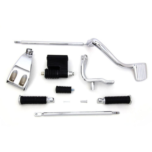 PartzBiz HD: 3460563-Chrome OE เปลี่ยนกลางควบคุม Shifter Footpeg ชุด Harley 1991-2017 Dyna PartzBiz HD: 3460563-Chrome OE เปลี่ยนกลางควบคุม Shifter Footpeg ชุด Harley 1991-2017 Dyna