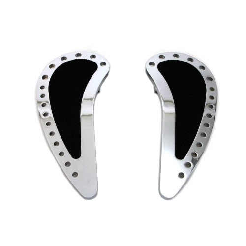 PartzBiz HD: 3452993-บอร์ดวางเท้าคนขับ Chrome Half Moon ของ Rider Chrome จับคู่ Harley Touring Softail FLST PartzBiz HD: 3452993-บอร์ดวางเท้าคนขับ Chrome Half Moon ของ Rider Chrome จับคู่ Harley Touring Softail FLST