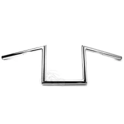 PartzBiz HD 25-0427 - Chrome Z Bar แฮนด์ยกสูง 8 นิ้ว Harley Softail Dyna Sportster Bobber Chopper PartzBiz HD 25-0427 - Chrome Z Bar แฮนด์ยกสูง 8 นิ้ว Harley Softail Dyna Sportster Bobber Chopper