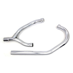 PartzBiz HD 30-1083 - Chrome 2 เป็น 1 เปลี่ยน Y ท่อท่อไอเสียชุดท่อ Harley 1952-1953 K PartzBiz HD 30-1083 - Chrome 2 เป็น 1 เปลี่ยน Y ท่อท่อไอเสียชุดท่อ Harley 1952-1953 K