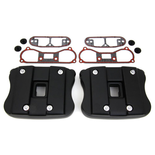 PartzBiz HD: 3482457-Matte Black Rocker Box Boxes Covers Gasket Set Kit Harley Sportster 1991-2003 XL PartzBiz HD: 3482457-Matte Black Rocker Box Boxes Covers Gasket Set Kit Harley Sportster 1991-2003 XL