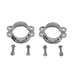 PartzBiz HD 31-0450 - V-Twin Muffler Inlet End Clamp Set Pair Chrome Replica Harley Touring 85-94 PartzBiz HD 31-0450 - V-Twin Muffler Inlet End Clamp Set Pair Chrome Replica Harley Touring 85-94