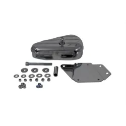 PartzBiz HD 50-0604 - Chrome Oval กล่องเครื่องมือด้านขวากล่องเครื่องมือ Harley Softail Chopper Bobber Custom